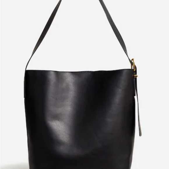 Madewell Handbags - Madewell Elegant Black Leather Tote Bag ( NEW)